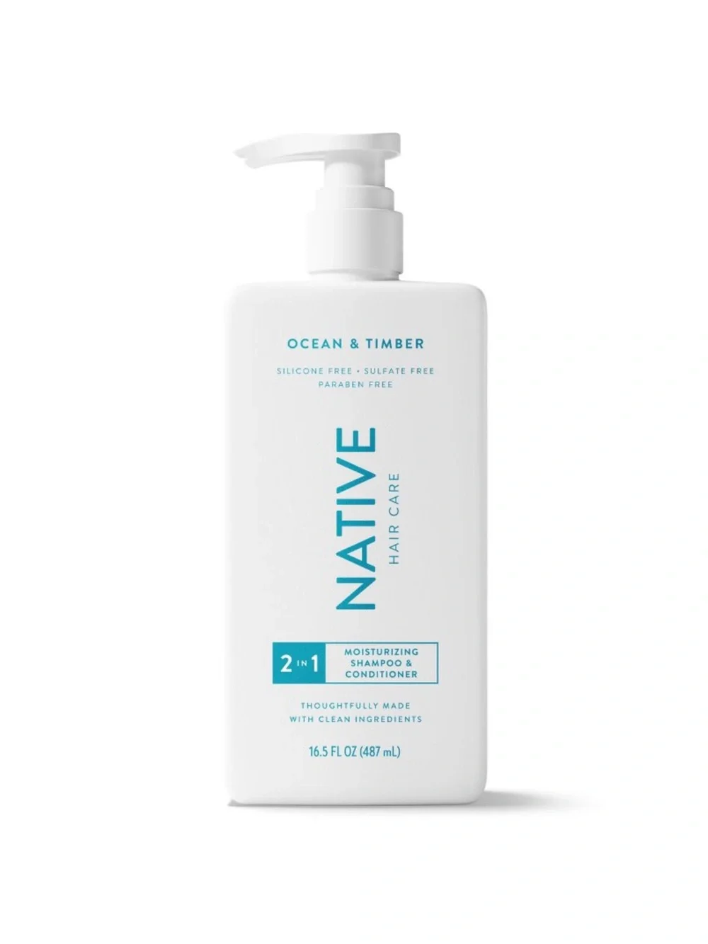 2~Native Oceans & Timber Strengthening 2-in-1 Shampoo & Conditioner - 16.5 oz